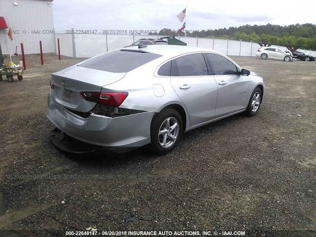 1G1ZB5ST7HF216497 - 2017 CHEVROLET MALIBU LS GRAY photo 4