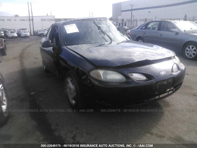 3FAFP11361R186395 - 2001 FORD ESCORT ZX2 BLACK photo 1