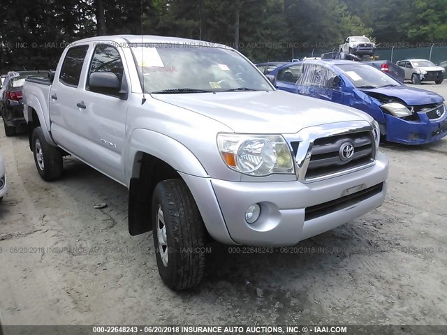 3TMJU4GNXAM107248 - 2010 TOYOTA TACOMA DOUBLE CAB PRERUNNER SILVER photo 1