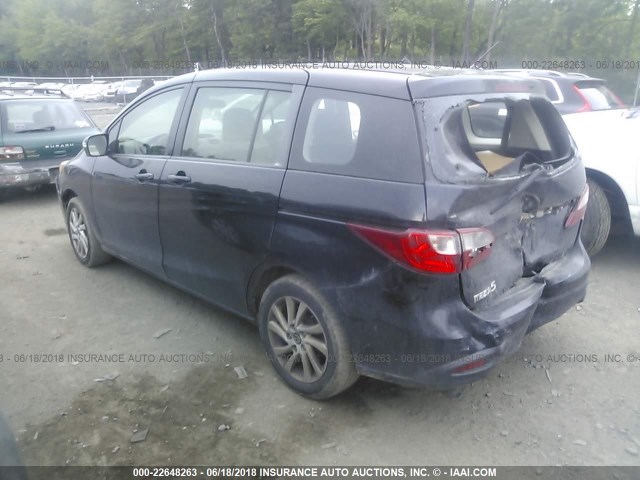 JM1CW2BL9D0150211 - 2013 MAZDA 5 BLACK photo 3