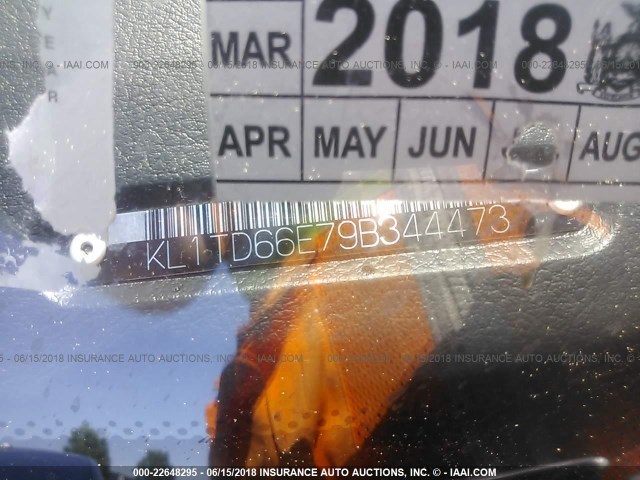 KL1TD66E79B344473 - 2009 CHEVROLET AVEO LS/LT 银色 照片 9