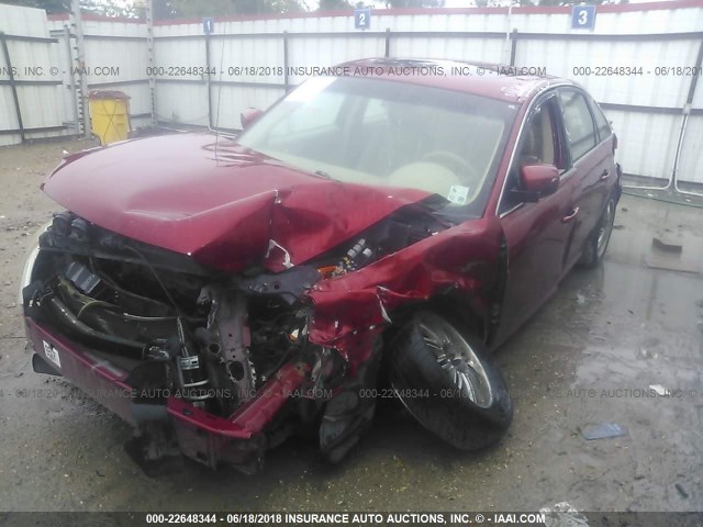 1FAHP24167G137299 - 2007 FORD FIVE HUNDRED SEL RED photo 2