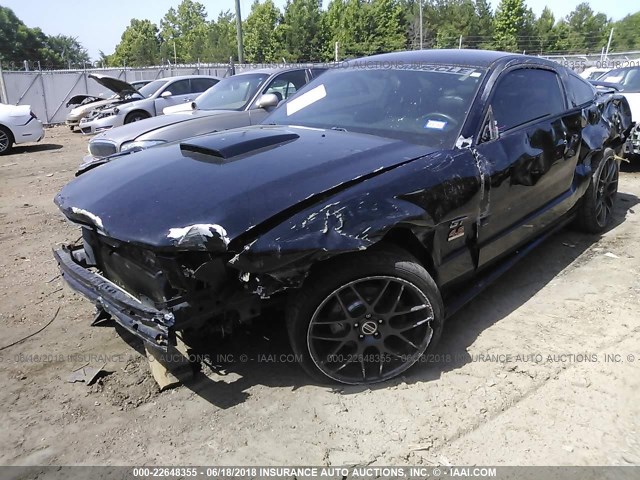1ZVHT82H765214391 - 2006 FORD MUSTANG GT BLACK photo 6
