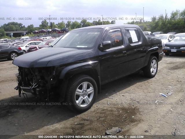 5FPYK1F52BB009235 - 2011 HONDA RIDGELINE RTL BLACK photo 2