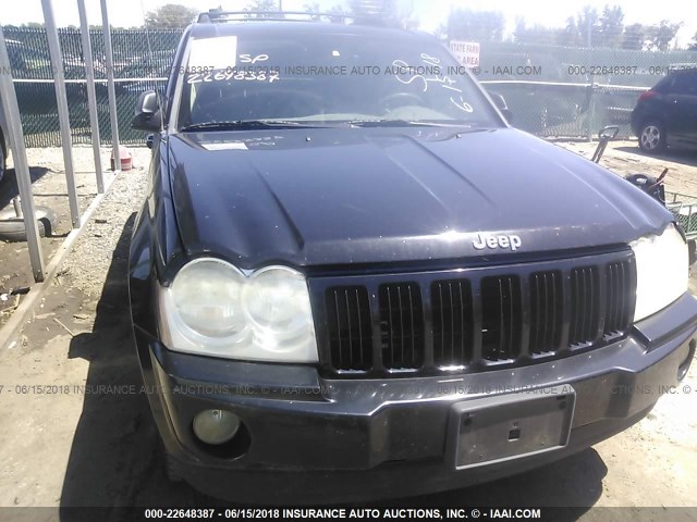 1J4GR48K26C331164 - 2006 JEEP GRAND CHEROKEE LAREDO/COLUMBIA/FREEDOM შავი ფოტო 6