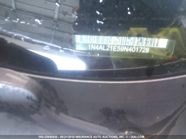 1N4AL21E59N401728 - 2009 NISSAN ALTIMA 2.5/2.5S GOLD photo 9