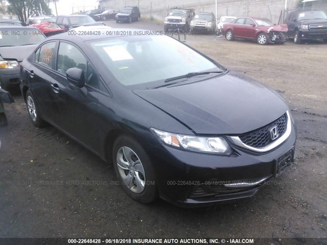 19XFB2F52EE001541 - 2014 HONDA CIVIC LX BLACK photo 1