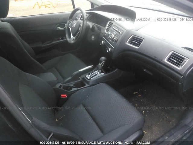 19XFB2F52EE001541 - 2014 HONDA CIVIC LX BLACK photo 5