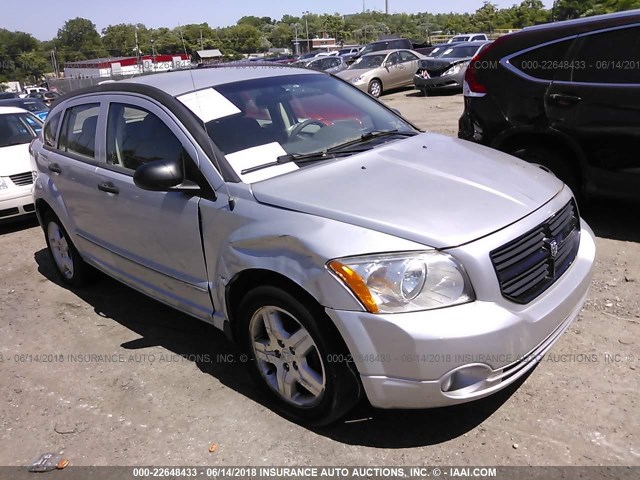 1B3HB48B47D279791 - 2007 DODGE CALIBER SXT SILVER photo 1