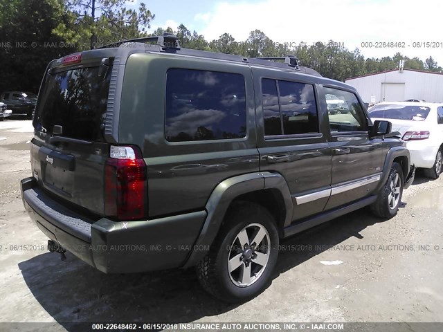 1J8HG48K06C314050 - 2006 JEEP COMMANDER მწვანე ფოტო 4