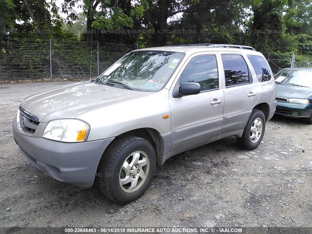 4F2YU07B91KM48029 - 2001 MAZDA TRIBUTE DX GOLD photo 2