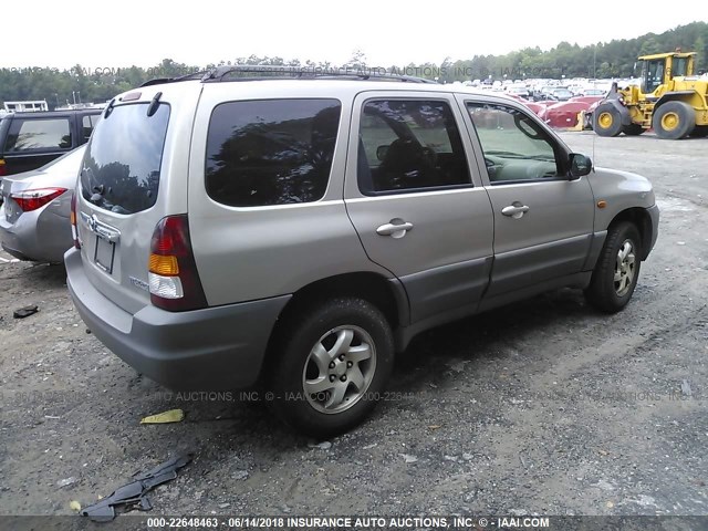 4F2YU07B91KM48029 - 2001 MAZDA TRIBUTE DX GOLD photo 4