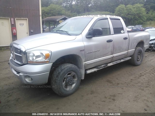 3D7KS28D56G132297 - 2006 DODGE RAM 2500 ST/SLT SILVER photo 2