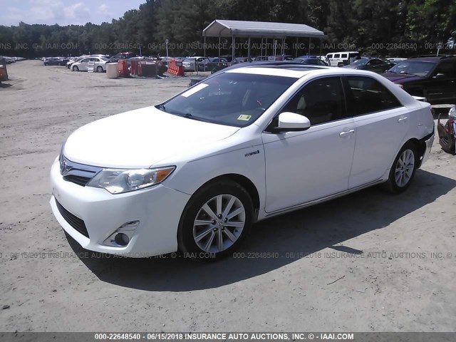 4T1BD1FK6CU025179 - 2012 TOYOTA CAMRY HYBRID/LE/XLE 白色 照片 2