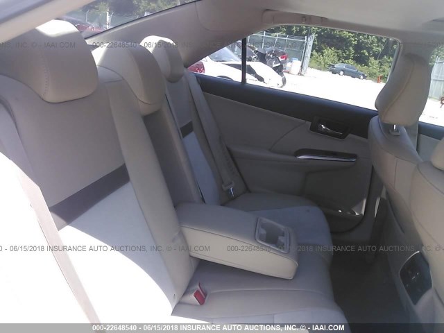 4T1BD1FK6CU025179 - 2012 TOYOTA CAMRY HYBRID/LE/XLE 白色 照片 8