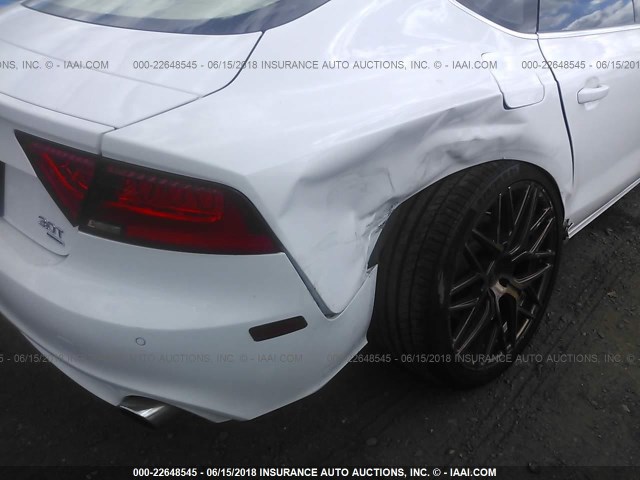 WAUSGAFC5CN001385 - 2012 AUDI A7 PRESTIGE WHITE photo 6