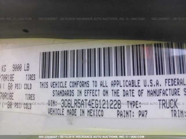 3C6LR5AT4EG121228 - 2014 RAM 2500 ST WHITE photo 9