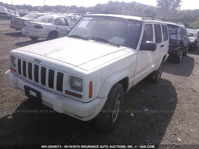 1J4FJ68S2WL239535 - 1998 JEEP CHEROKEE SPORT/CLASSIC Biały zdjęcie 2