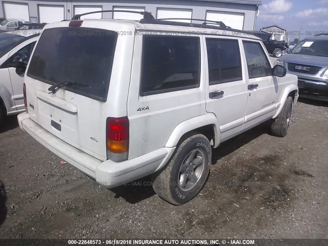 1J4FJ68S2WL239535 - 1998 JEEP CHEROKEE SPORT/CLASSIC Biały zdjęcie 4