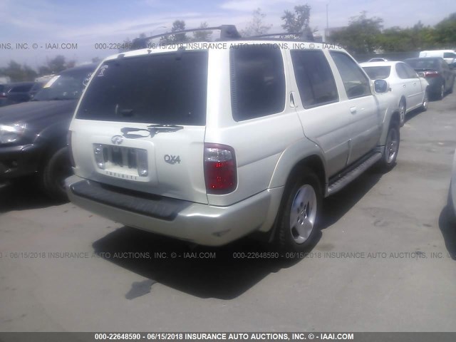 JNRDR09XX3W251794 - 2003 INFINITI QX4 WHITE photo 4