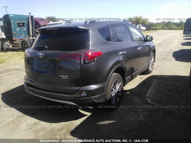 JTMDFREV7HJ162965 - 2017 TOYOTA RAV4 LIMITED/SE/PLATINUM GRAY photo 4