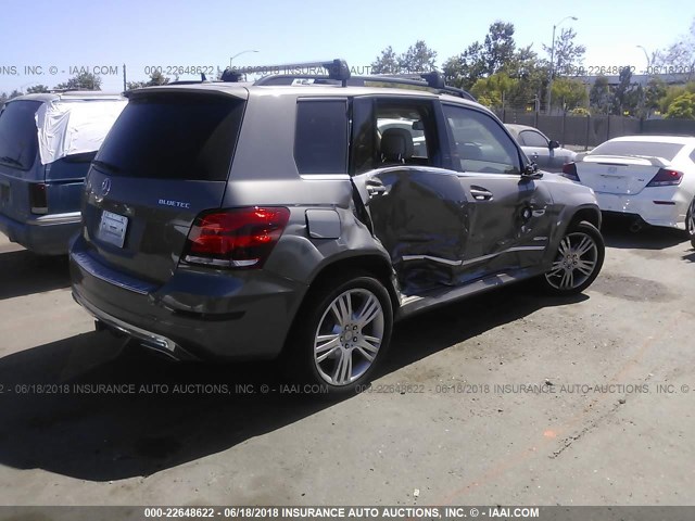 WDCGG0EB6EG317150 - 2014 MERCEDES-BENZ GLK 250 BLUETEC TAN photo 4