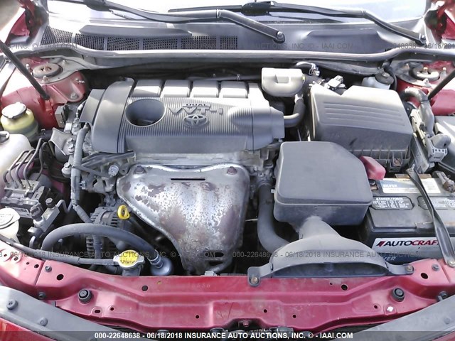 4T1BF3EK0BU181675 - 2011 TOYOTA CAMRY SE/LE/XLE 红色 照片 10