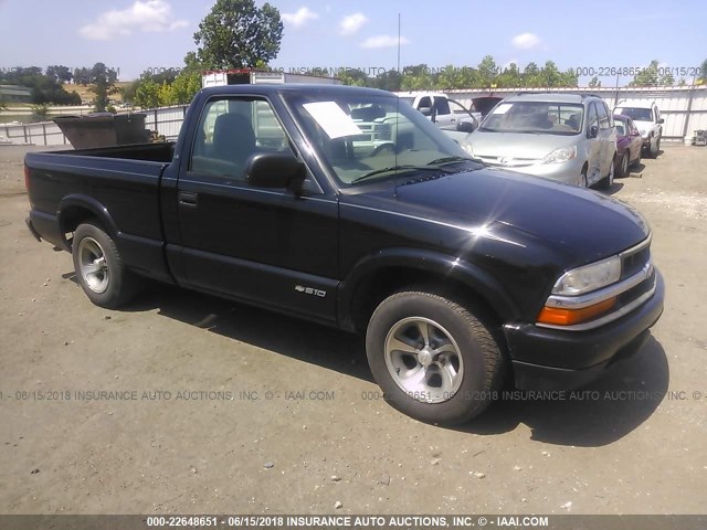 1GCCS1448X8149438 - 1999 CHEVROLET S TRUCK S10 BLACK photo 1