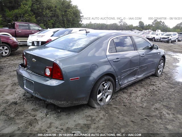 1G1ZH57B38F170357 - 2008 CHEVROLET MALIBU 1LT 灰色 照片 4