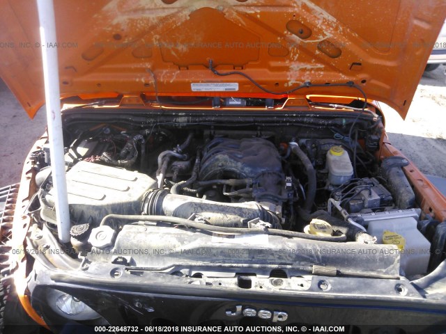 1C4AJWAG9CL223379 - 2012 JEEP WRANGLER SPORT Narıncı foto 10