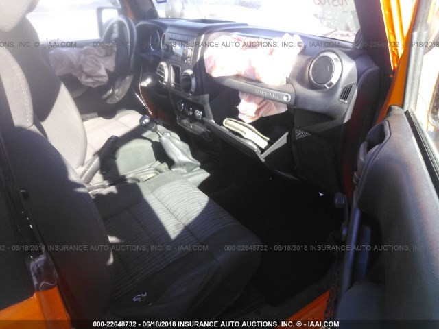 1C4AJWAG9CL223379 - 2012 JEEP WRANGLER SPORT ORANGE photo 5