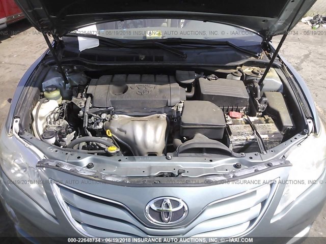 4T1BF3EK4BU634809 - 2011 TOYOTA CAMRY SE/LE/XLE 绿色 照片 10