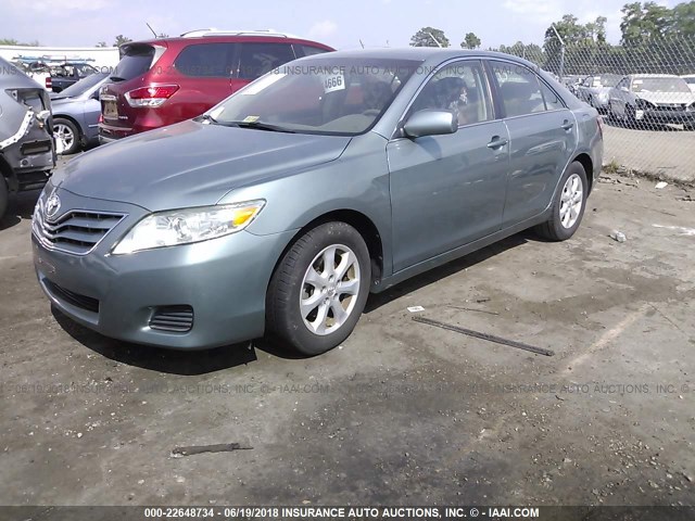 4T1BF3EK4BU634809 - 2011 TOYOTA CAMRY SE/LE/XLE 绿色 照片 2