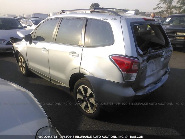 JF2SJABC9HH406702 - 2017 SUBARU FORESTER 2.5I SILVER photo 3