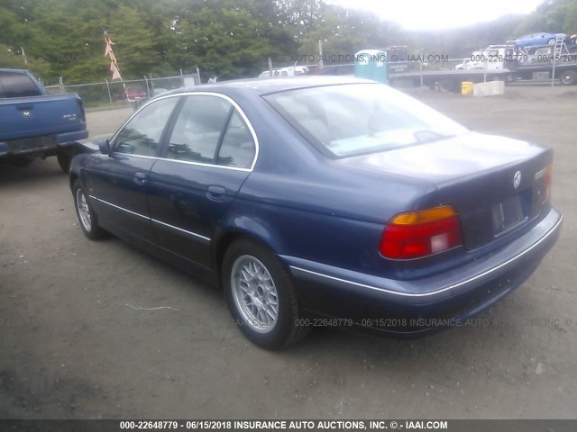 WBADM6348YGV02584 - 2000 BMW 528 I AUTOMATIC BLUE photo 3