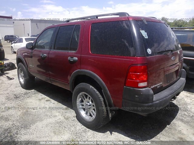 1FMZU72EX2ZA21736 - 2002 FORD EXPLORER XLS RED photo 3