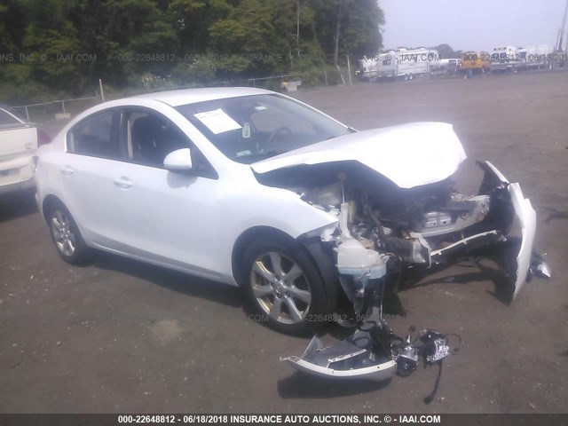 JM1BL1SG1A1141641 - 2010 MAZDA 3 I WHITE photo 1