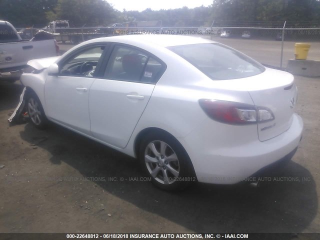 JM1BL1SG1A1141641 - 2010 MAZDA 3 I WHITE photo 3