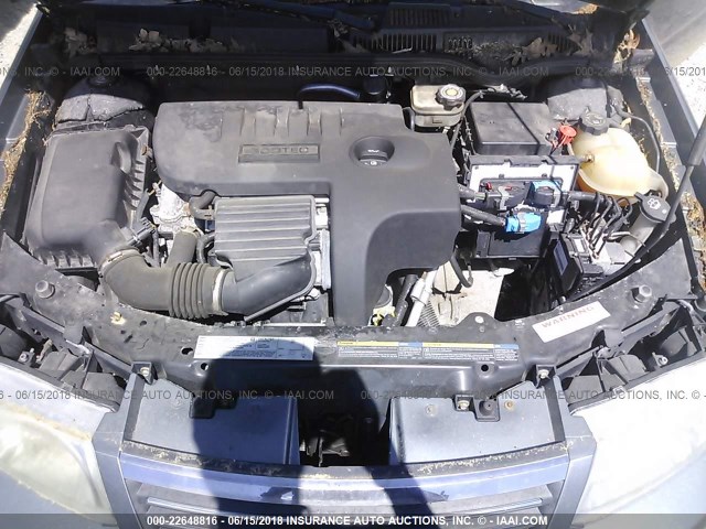 1G8AL52FX5Z177176 - 2005 SATURN ION LEVEL 3 GRAY photo 10