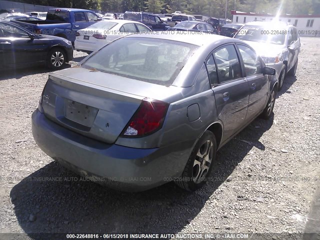 1G8AL52FX5Z177176 - 2005 SATURN ION LEVEL 3 GRAY photo 4