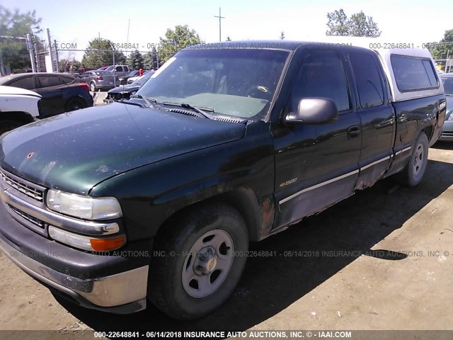 2GCEC19V311216738 - 2001 CHEVROLET SILVERADO C1500 GREEN photo 2