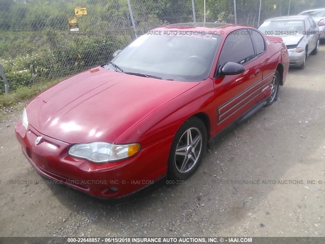 2G1WZ121349354305 - 2004 CHEVROLET MONTE CARLO SS SUPERCHARGED RED photo 2