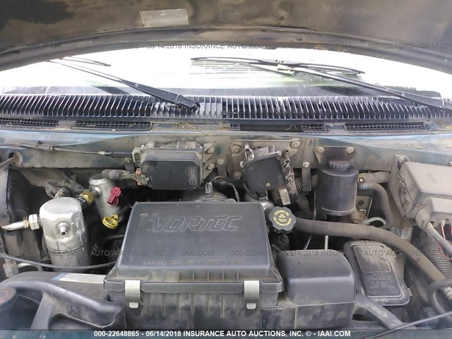 1GNDM19W0VB232426 - 1997 CHEVROLET ASTRO BLUE photo 10