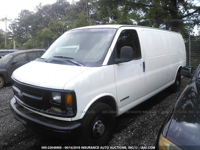 1GCHG39R721135006 - 2002 CHEVROLET EXPRESS G3500  თეთრი ფოტო 2