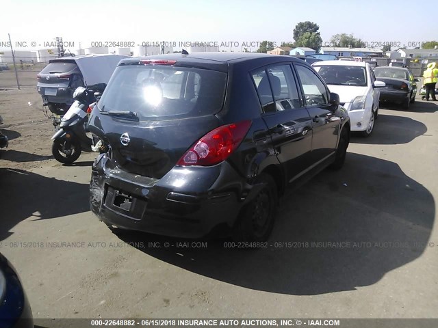 3N1BC1CPXBL404723 - 2011 NISSAN VERSA S/SL BLACK photo 4