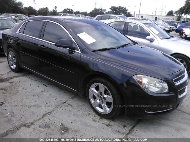 1G1ZC5EB2AF250109 - 2010 CHEVROLET MALIBU 1LT BLACK photo 1
