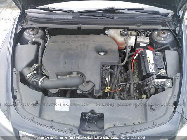 1G1ZC5EB2AF250109 - 2010 CHEVROLET MALIBU 1LT BLACK photo 10