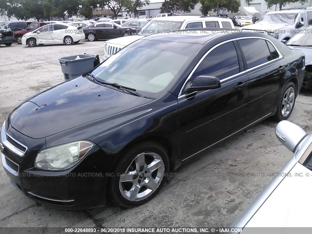 1G1ZC5EB2AF250109 - 2010 CHEVROLET MALIBU 1LT BLACK photo 2