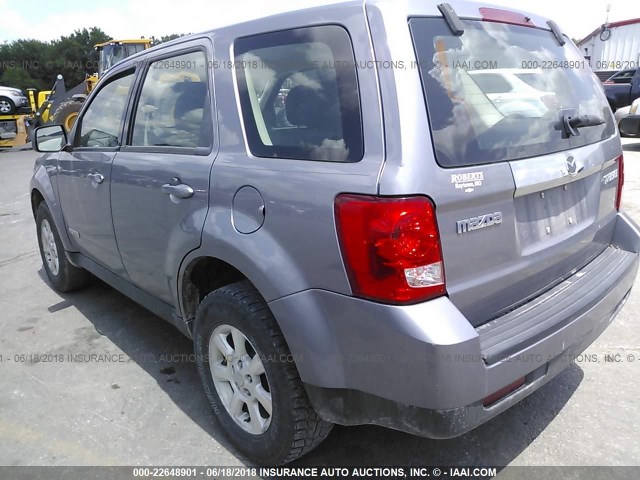 4F2CZ02Z98KM27904 - 2008 MAZDA TRIBUTE I SILVER photo 3