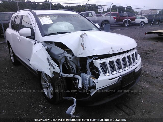 1C4NJDAB5FD416170 - 2015 JEEP COMPASS SPORT WHITE photo 1